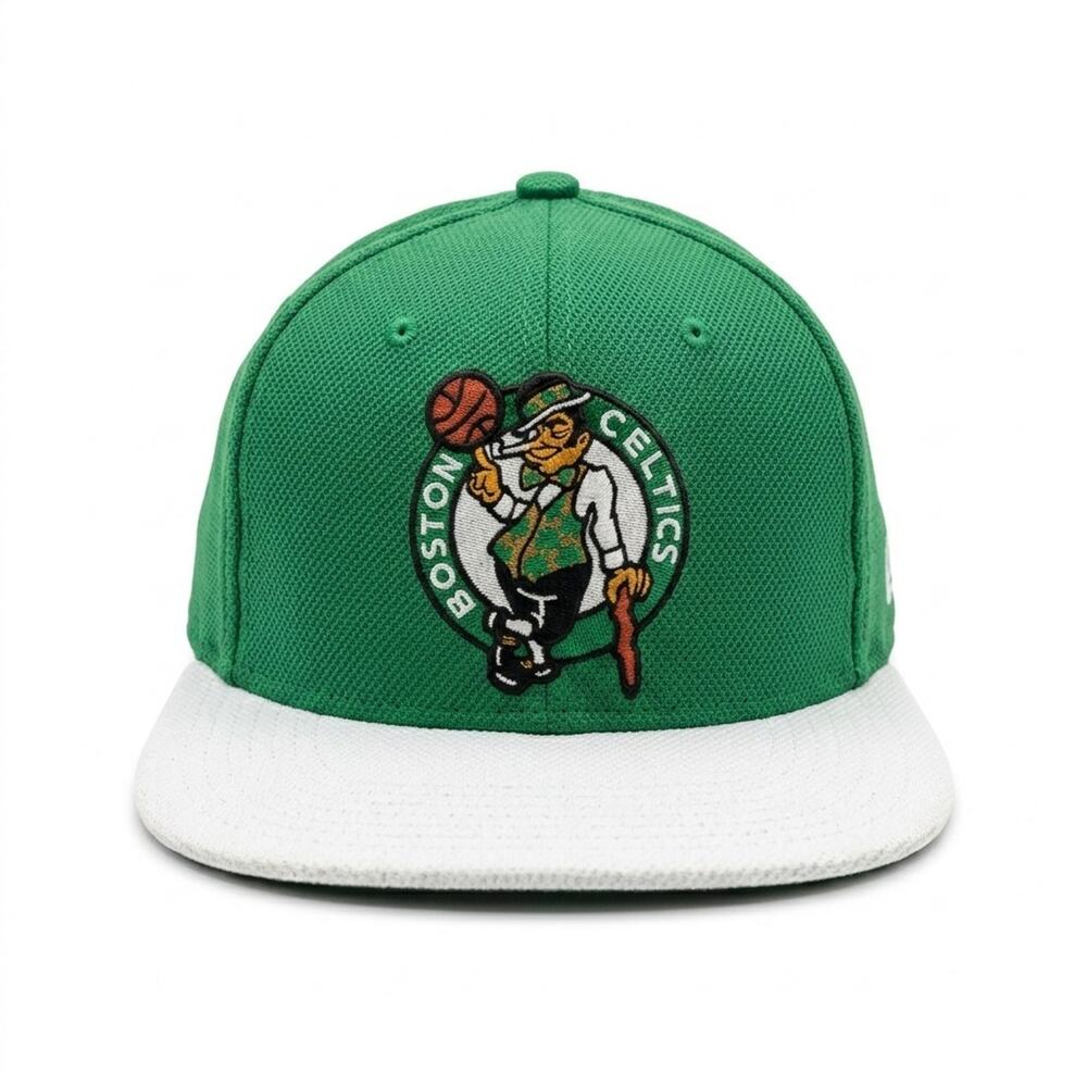 Boston Celtics Adidas Youth Snapback Hat Green White Lucky Leprechaun Undervisor
